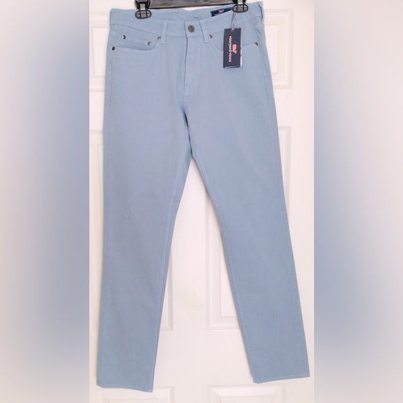 NEW VINEYARD VINES Pants Stretch - Jade Blue - NWT In Package - Picture 2 of 12
